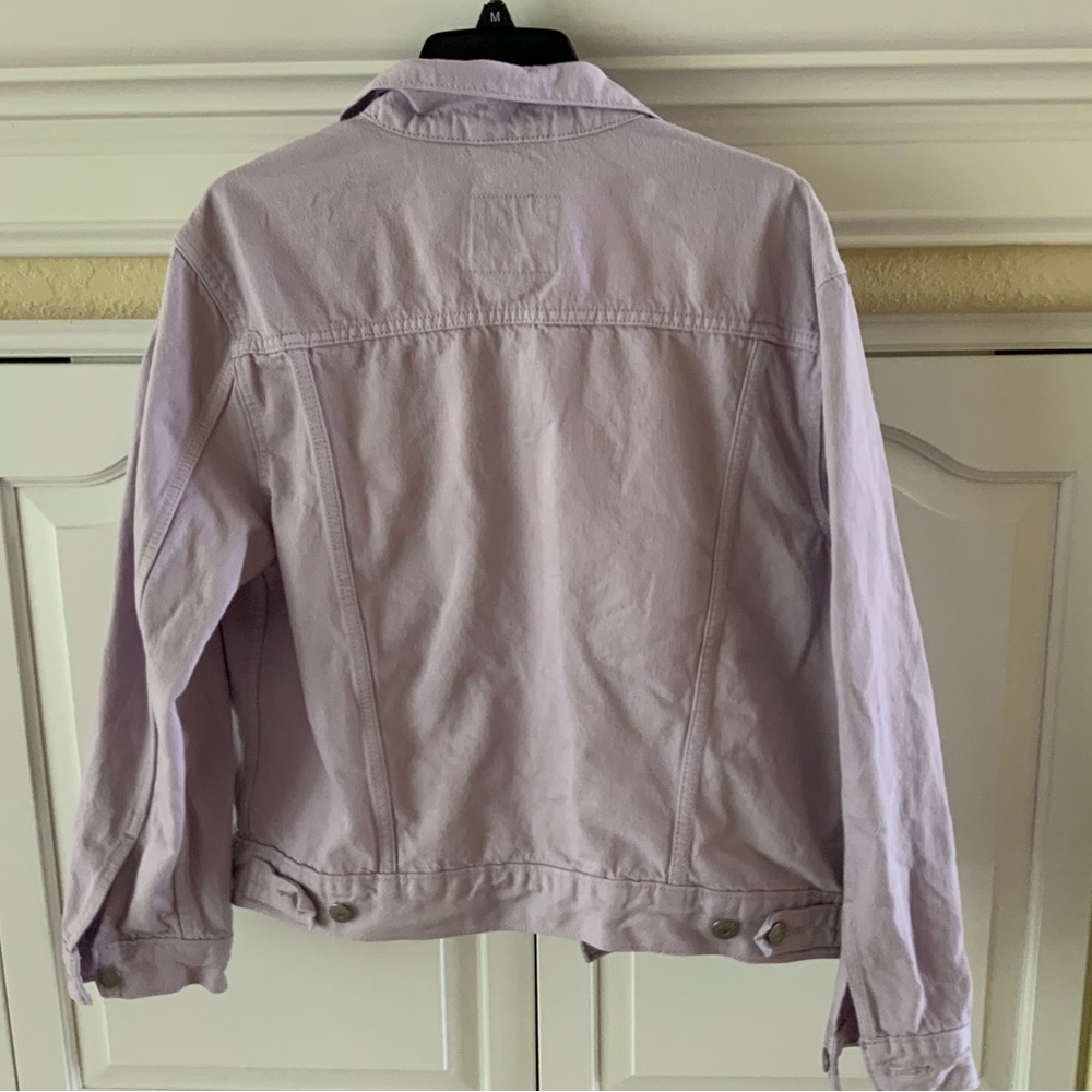 Vintage Rare Levi’s denim light purple trucker jacket size L - Picture 3 of 3